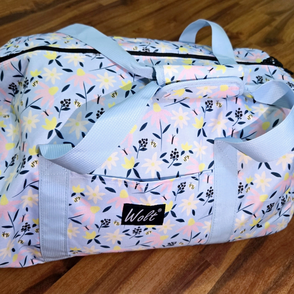 TOTE BAG FASHION Floral Women's Bag - Blue and Yellow